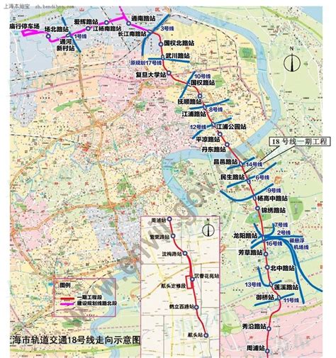 上海地铁18号线运行线路示意图- 上海本地宝