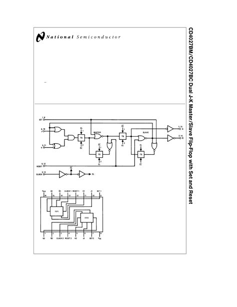 (PDF) 4027 Datasheet - Dual J-K Master/Slave Flip-Flop with Set and Reset