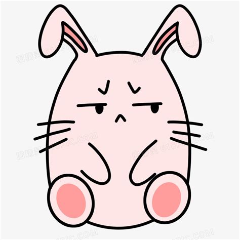 粉色兔子表情包图片免费下载_PNG素材_编号zq9ikdw0r_图精灵