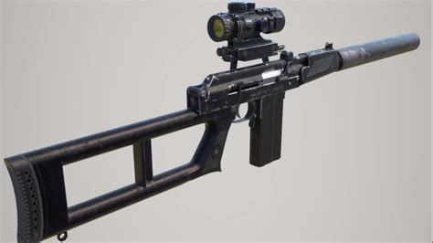 俄罗斯VSK-94微声狙击步枪，9A-91的狙击版本，用以取代VSS_腾讯视频}