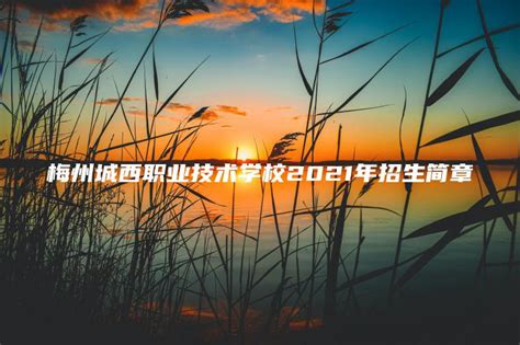 梅州城西职业技术学校_广东中专技校招生网