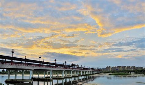 一道美丽的风景：中国最长的廊桥——山东莒县莒安大桥|莒县|廊桥|沭河_新浪新闻