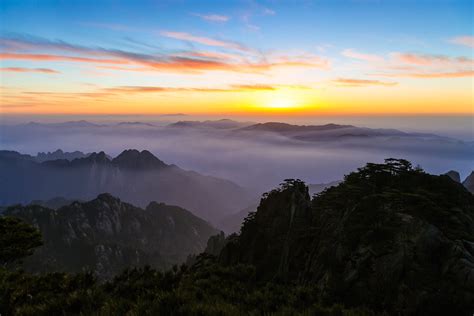 【高清图】黄山观日出-中关村在线摄影论坛