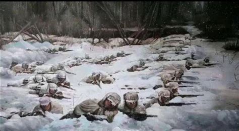 长津湖战役，“冰雕连”零下40度，向英雄致敬。