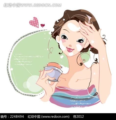 甜美女生洗脸头像动漫版