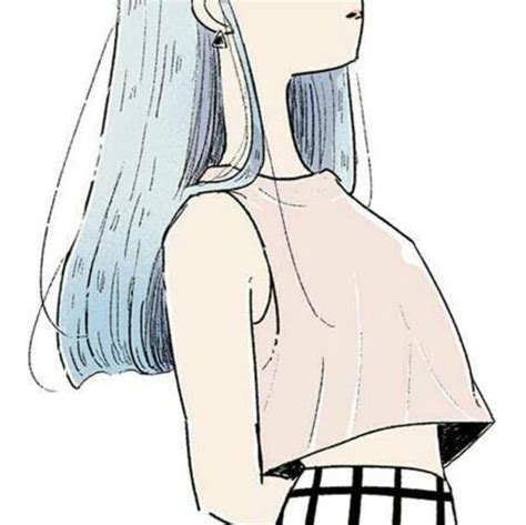甜美女生不露脸头像动漫