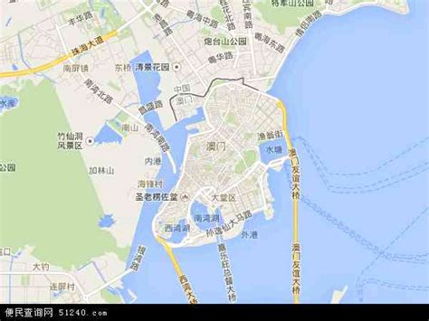 澳门地图图片