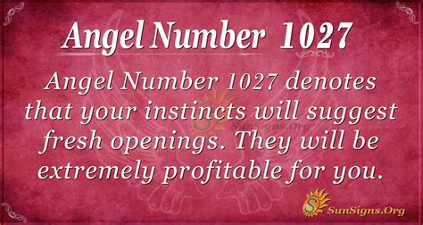Angel Number 1027 Meaning: A Great Future - SunSigns.Org