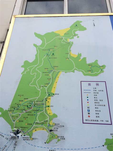 普陀山地图图片
