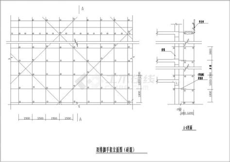 双排脚手架示意图图片 双排脚手架示意图图片