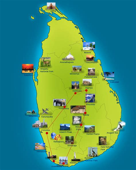 斯里兰卡旅游地图_斯里兰卡地图库_地图窝