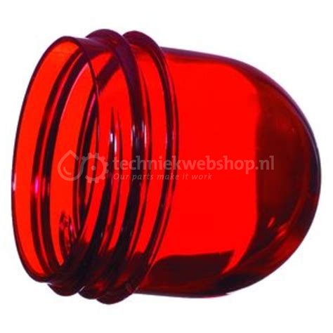 PEHA Beschermglas voor lichtsignaalhoogte 35 mm, rood, Lens ...
