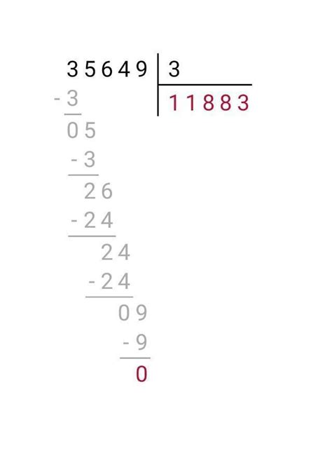 a) 35649 ÷ 3 = b) 748932 ÷ 22 = cálculo - brainly.com.br