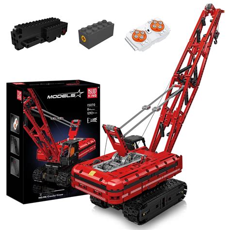 Mould King 15070 Crawler Crane Building Sets Construction Vehicles APP ...
