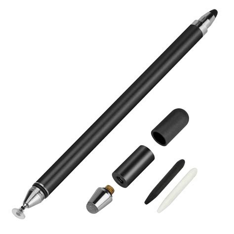 3合1替换笔头圆盘电容笔 纤维笔尖手写触控笔触屏笔-阿里巴巴