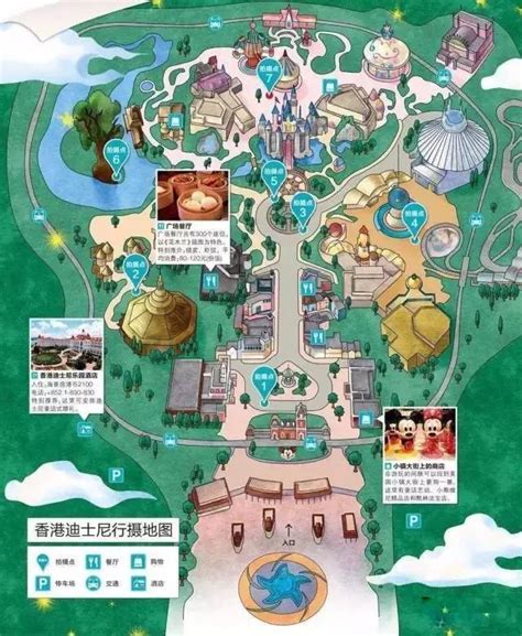迪士尼景区导览图,上海迪士尼游玩路线图,迪士尼2导线路_大山谷图库