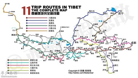 西藏旅游路线图图片