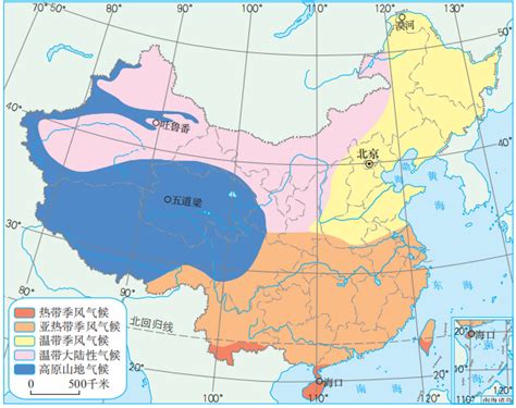 中国气候类型图-简介_中国地图_初高中地理网