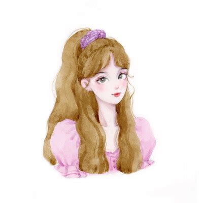 日系甜美女生梨涡头像