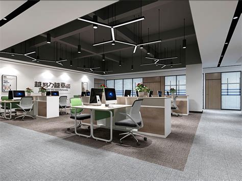 穿越到未来的公司 室内设计装修 办公室 科技 效果图|空间|家装设计|喜马设计 - 原创作品 - 站酷 (ZCOOL)