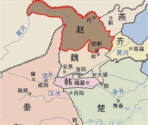 战国时期地图图片