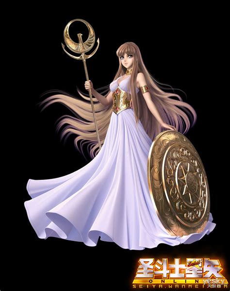 圣斗士：各个圣系列作品里的女神圣衣版雅典娜