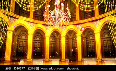 唯美金色宫殿LED视频背景图片_其它_编号8530177_红动中国