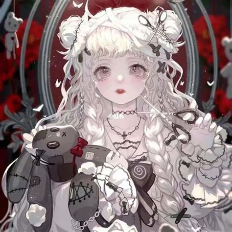 女生温柔黑暗头像动漫