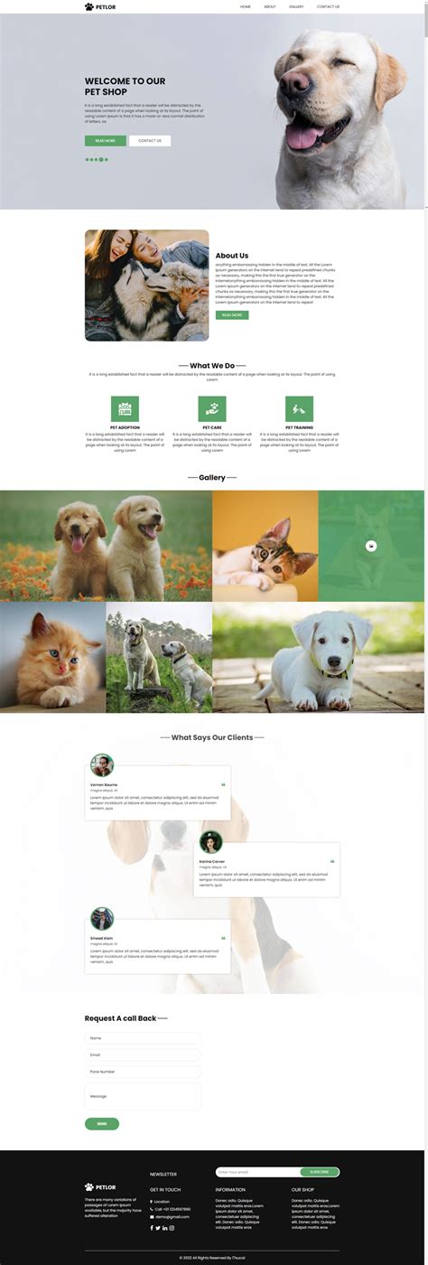 宠物网站页面设计代码，宠物网站模板源码_墨鱼部落格