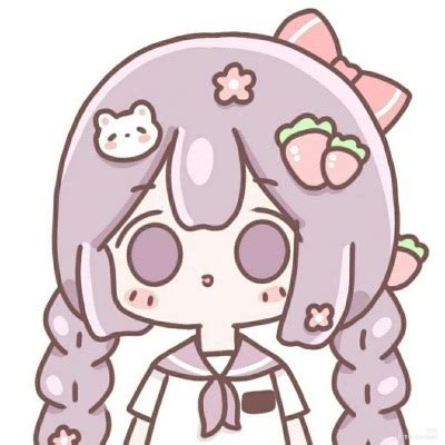 甜美女生动漫q版头像