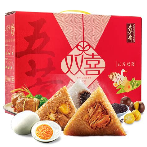 五芳斋粽子甜粽子紫米栗蓉粽200克2只端午节棕子嘉兴特产团购_虎窝淘