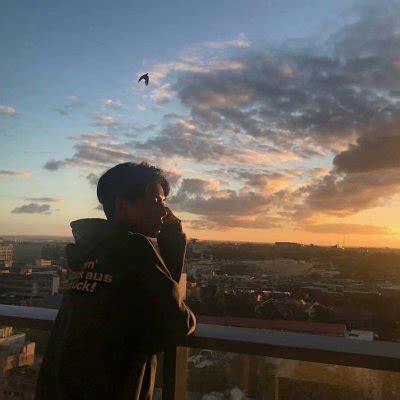非主流男生头像夕阳