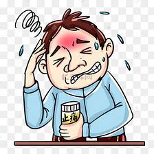 脑袋痛表情包图片