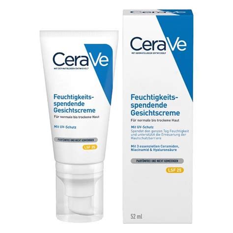 CeraVe Feuchtigkeitsspendende Gesichtscreme Tag LSF 25 52 ml | baslerbeauty