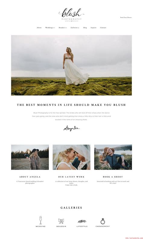 高端网站设计优秀案例欣赏——婚礼网站设计