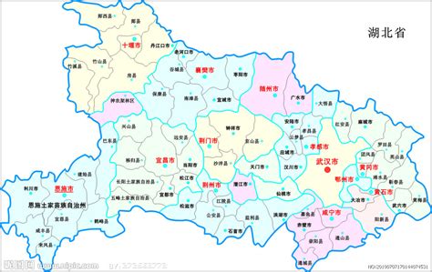 湖北省矢量地图图片免费下载_PNG素材_编号1kxi3042z_图精灵