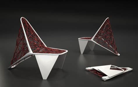 个性网椅设计，可折叠新潮未来感觉椅子设计-优概念