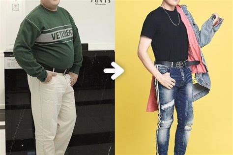 SJ神童“减肥前、后对比照”：减重 37KG、腰围减少 9 英寸_Junior