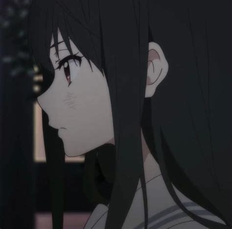 画古风动漫女生侧脸头像