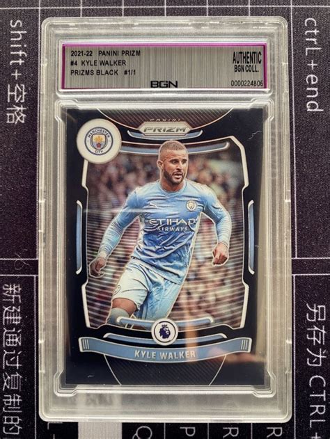 2021-22 Panini Prizm Kyle Walker 【FLY20】英超 凯尔沃克 曼城 黑折射 1/1编首编尾编1of1 ...