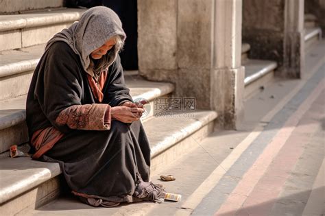 乞丐在乞讨高清图片下载-正版图片600182866-摄图网