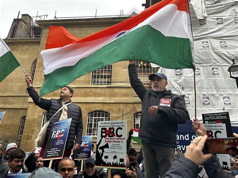 印度侨民到BBC总部抗议：拍摄的莫迪纪录片故意站队，在英国社区制造裂痕