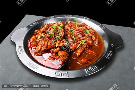 鸳鸯鸡腿锅,中国菜系,食品餐饮,摄影素材,汇图网www.huitu.com