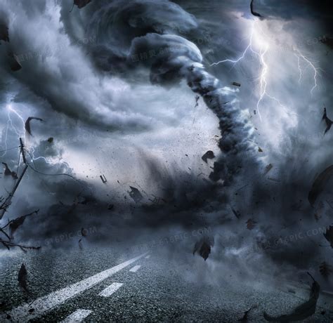 遭受龙卷风袭击的公路摄影高清jpg图片免费下载_编号vn3he0gd1_图精灵
