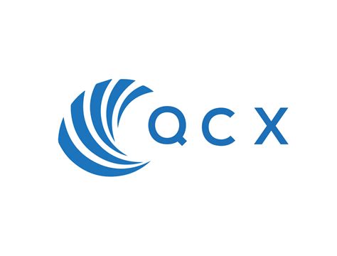 QCX letter logo design on white background. QCX creative circle letter ...