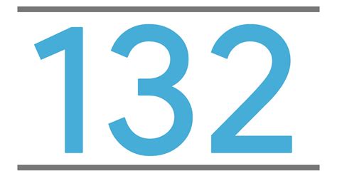 132 Number logo vector illustration, 132 Years Anniversary Celebration ...