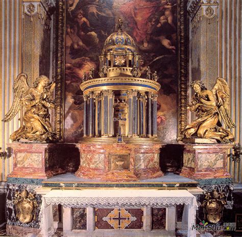 《圣礼教堂的祭坛》吉安·洛伦佐·贝尔尼尼(Gian Lorenzo Bernini)高清作品欣赏_吉安·洛伦佐·贝尔尼尼作品_吉安·洛伦佐· ...