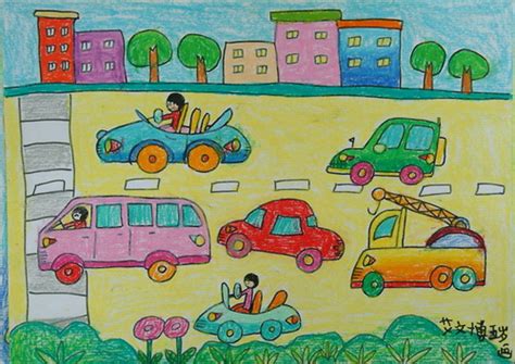 小汽车简笔画_小汽车图片欣赏_小汽车儿童画画作品-有伴网