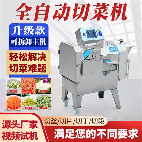 大中全自动电动蔬菜切菜机商用大型多功能切片切丝设备快速切丁机-阿里巴巴