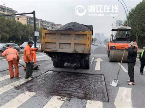 报道反馈：“流浪太阳”回归 杭州市政工人抢修“问题路”_桐庐新闻网